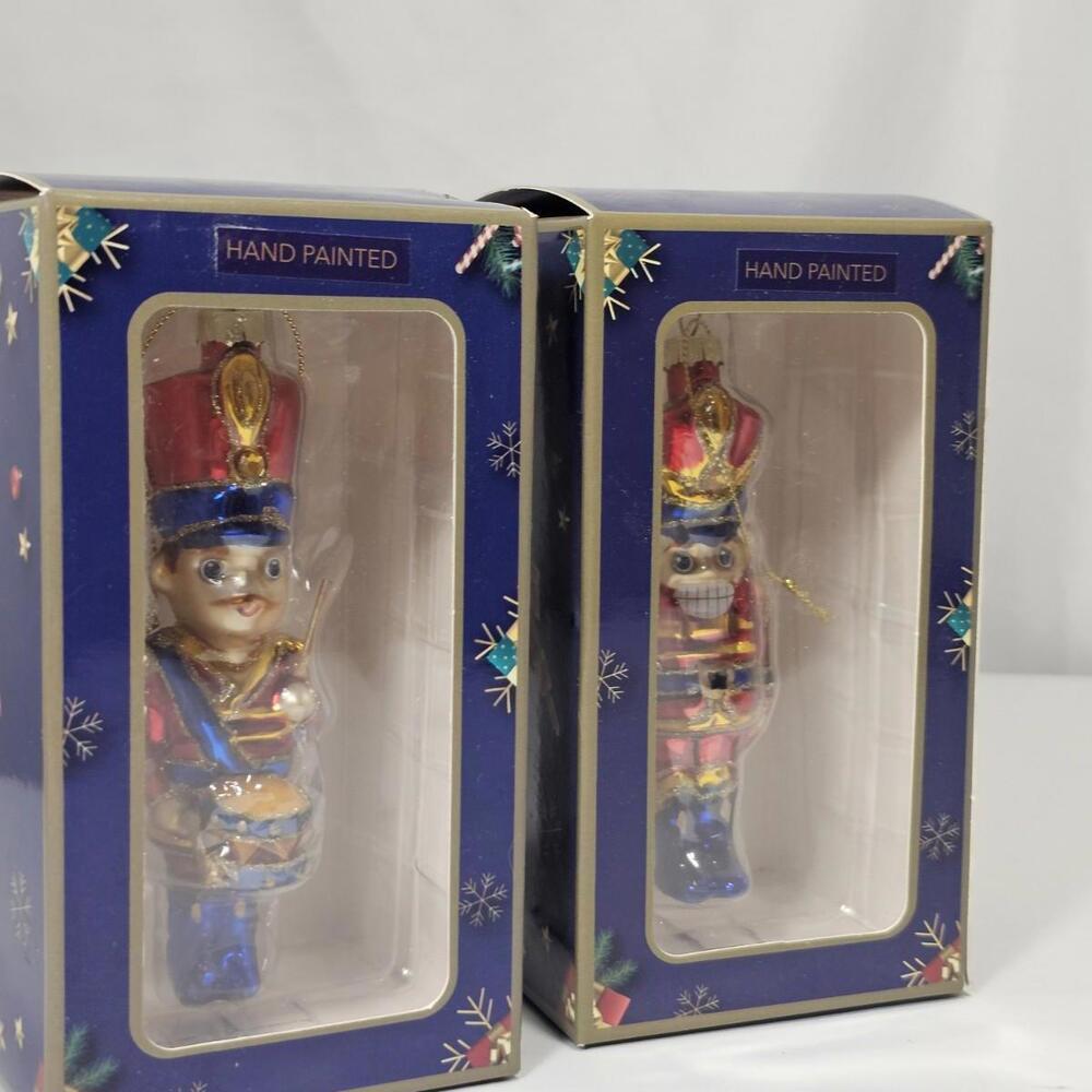 2 Immersive Nutcracker Glass A Winter Miracle Handmade Christmas Ornaments - Picture 2 of 7